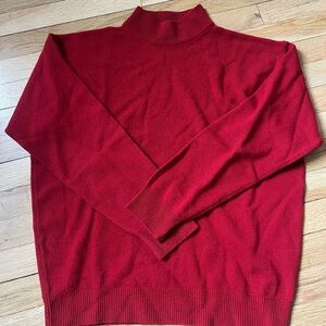 Vintage United Colors Of Benetton Red Turtleneck Sweater